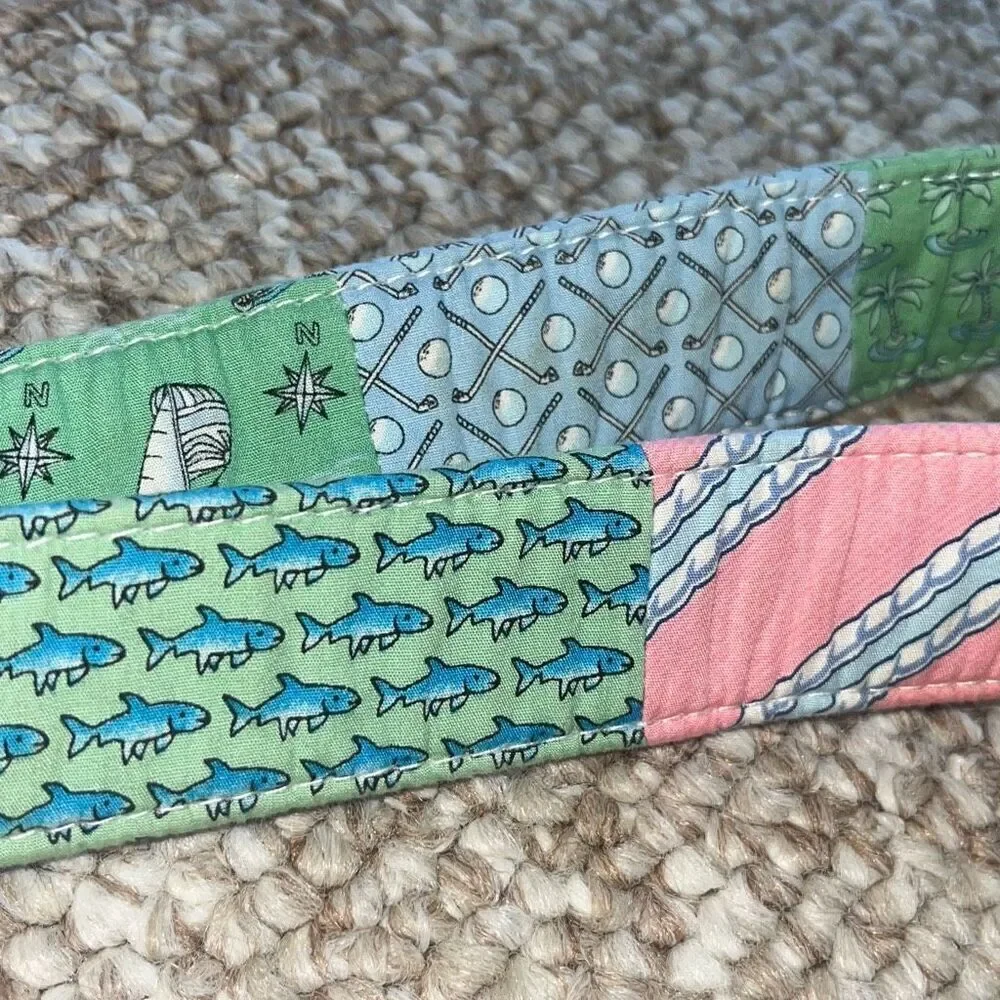 VINEYARD VINES D-RING PATCHWORK BELT WOMENS SIZE SMALL